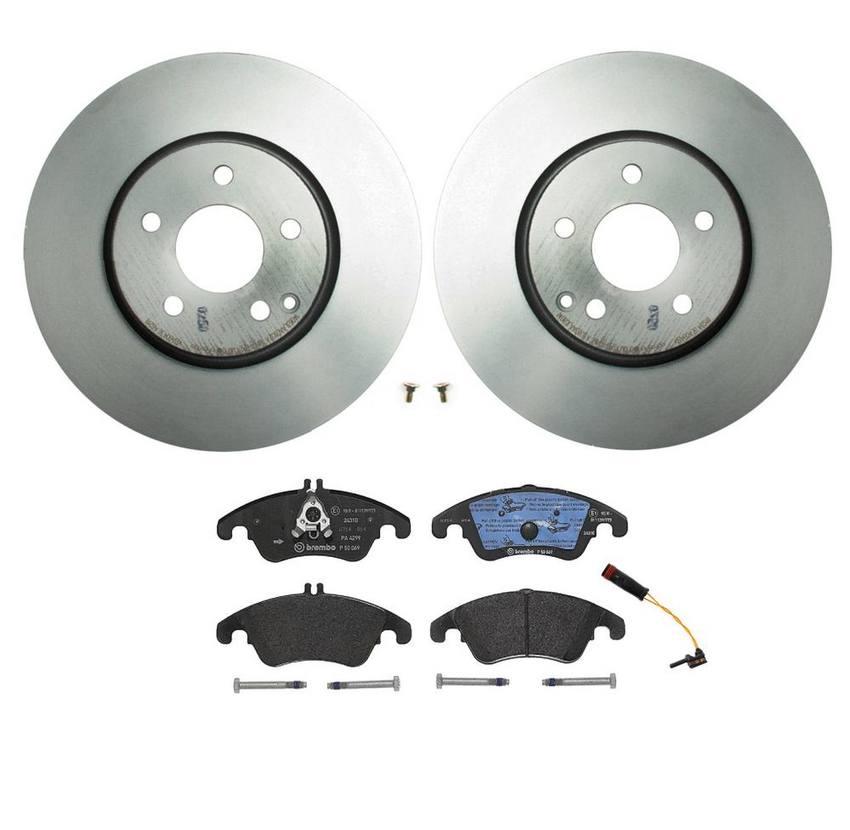 Mercedes Brakes Kit - Brembo Pads and Rotors Front (322mm) (Low-Met) 2115401717 - Brembo 1536033KIT